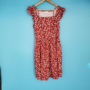 Loemes Floral Dress Women's Size Large